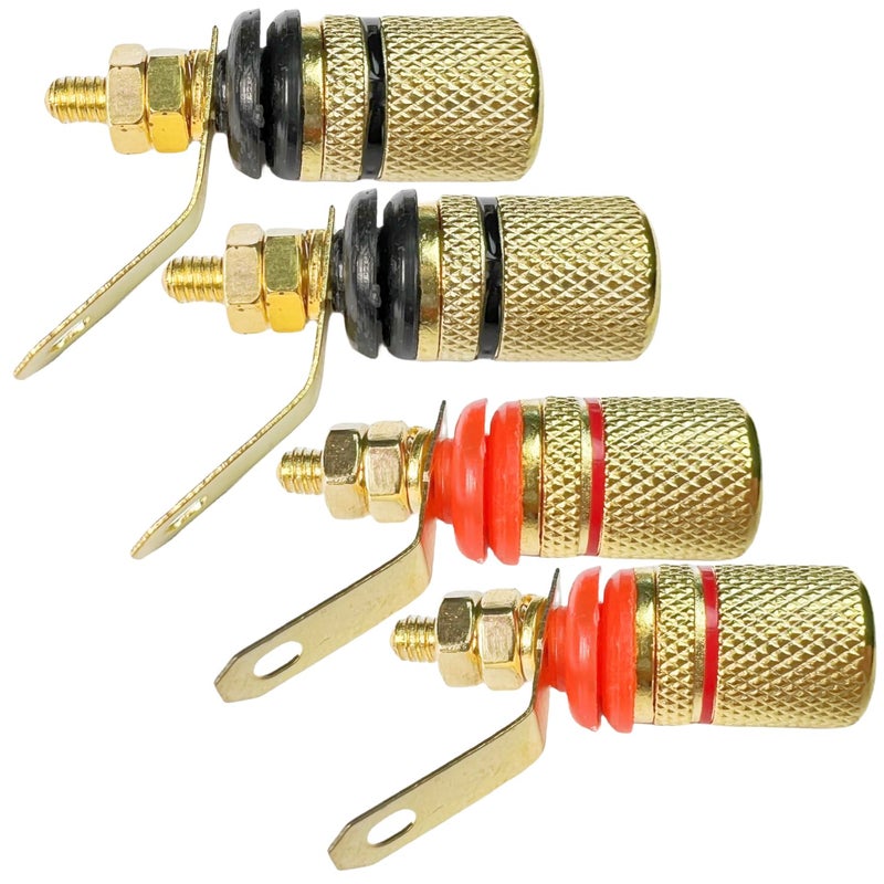 CESS Amplifier Terminal Connector Binding Post Banana Plug Jack Socket (4 Pack) - Image 2